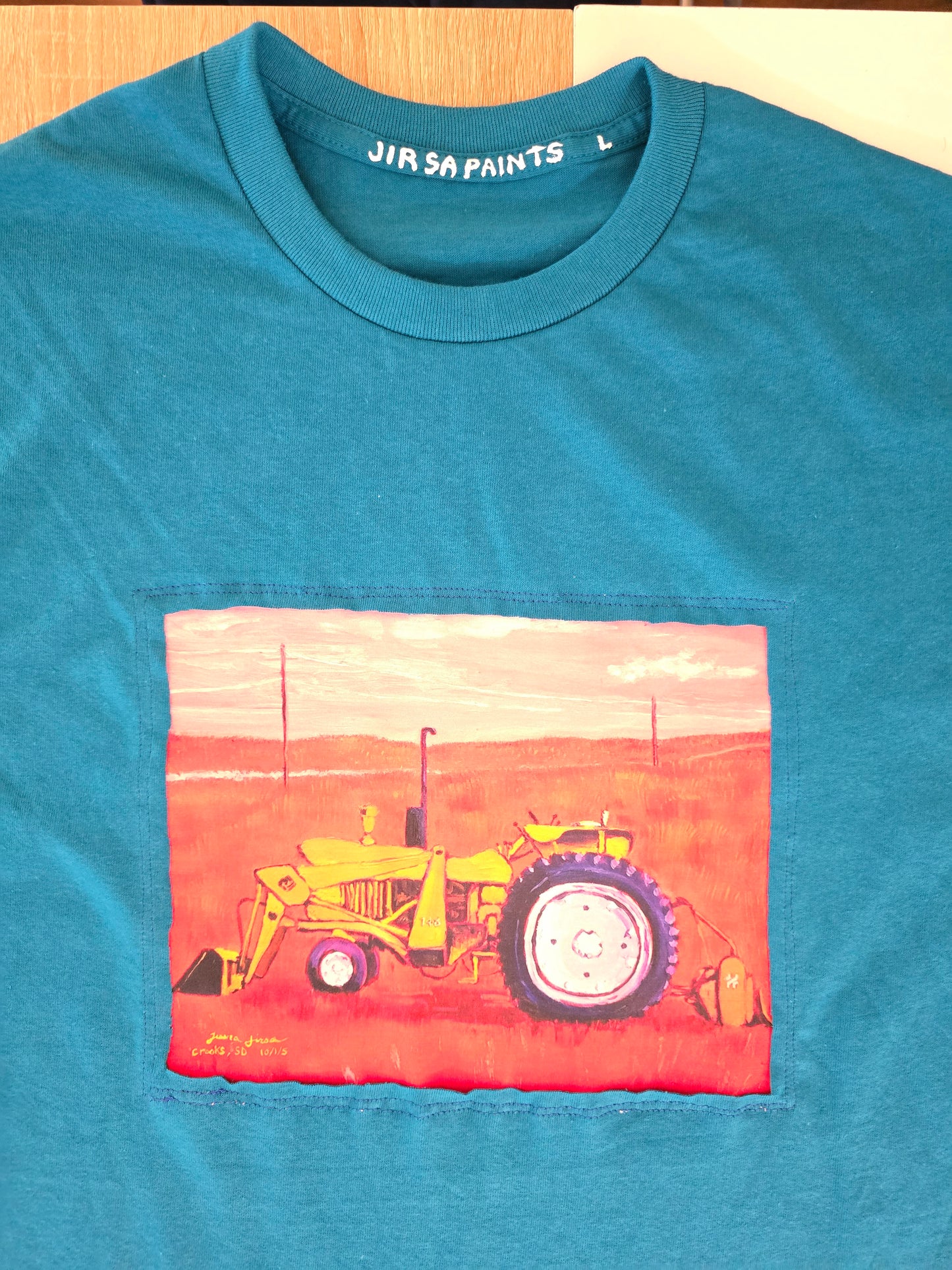 Red Tractor Day - Turquoise T-Shirt