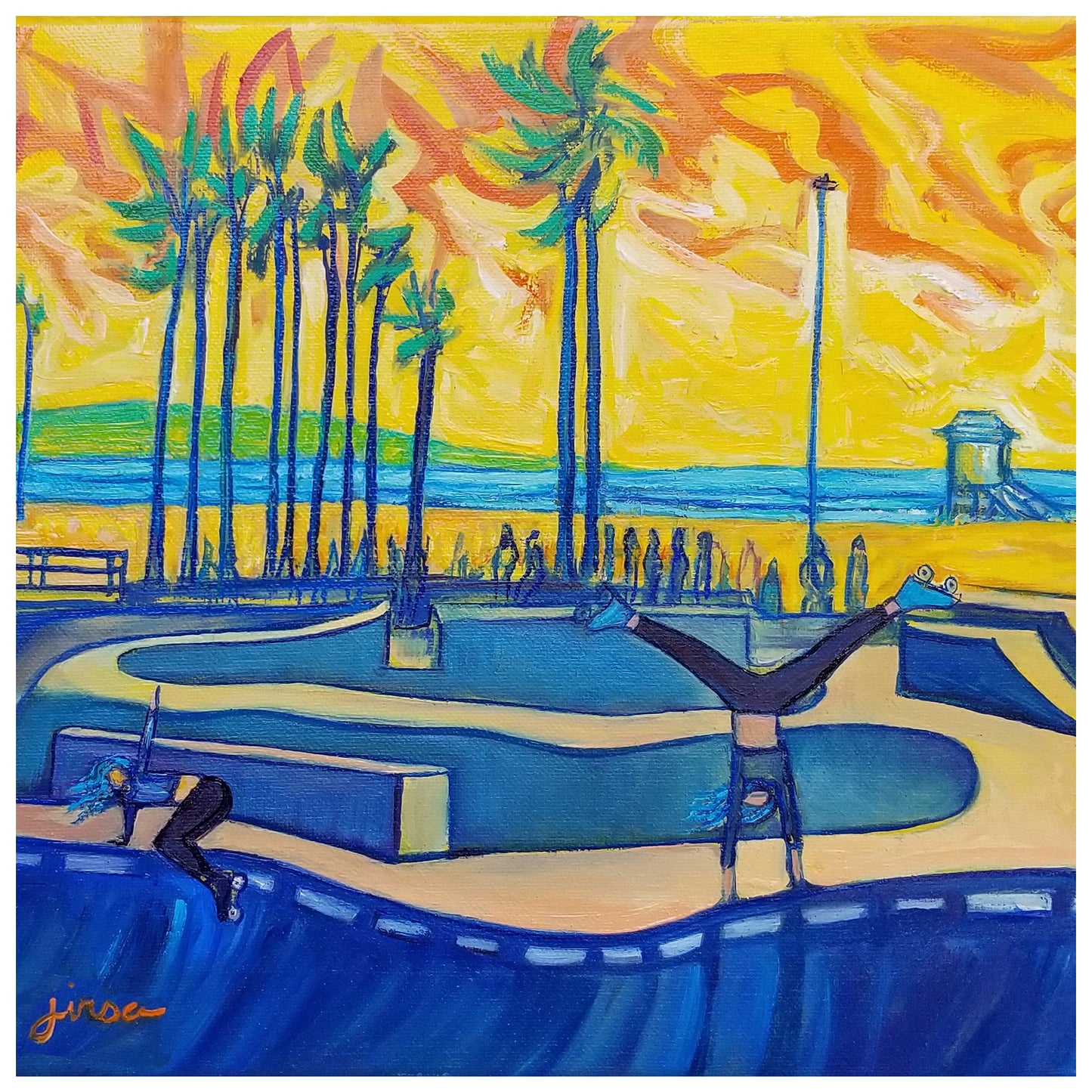 Vanna in Venice-(Square)Archival Print
