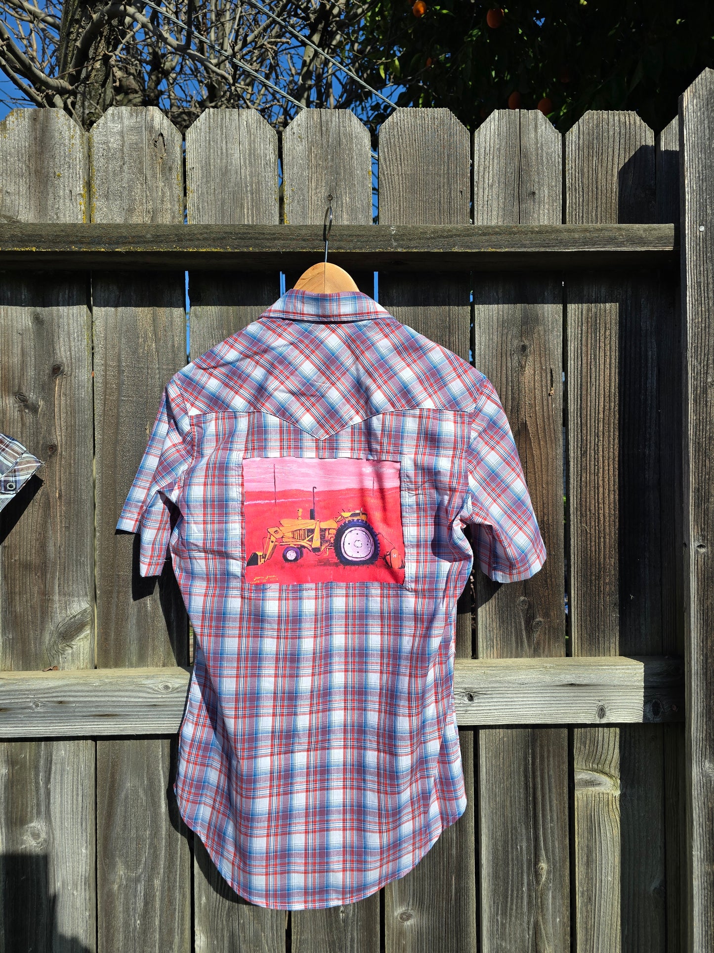 Red Tractor Day - Plaid Short-Sleeve