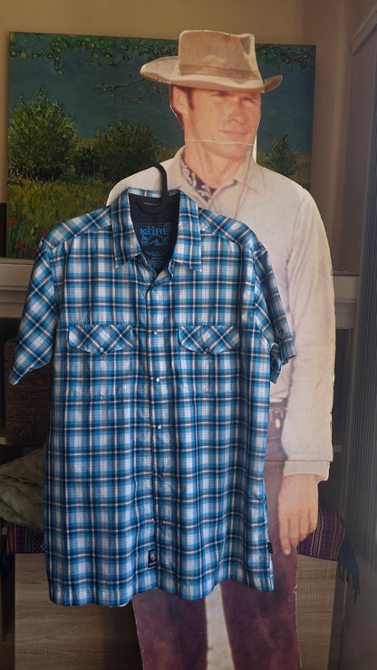 "Prosper" Plaid Shirt with Snaps