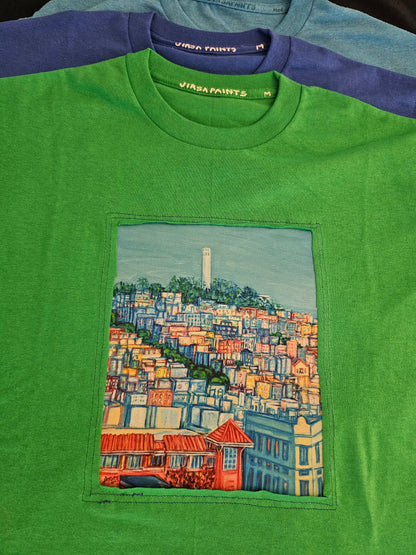 Coit Tower - Green T-Shirt