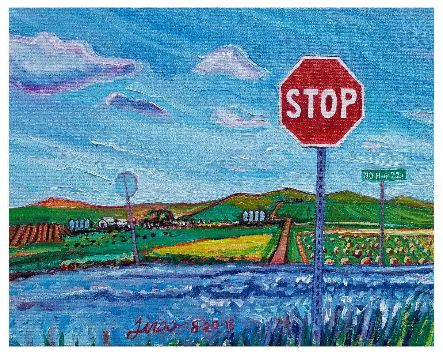 Stop -Archival Print