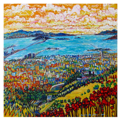 Golden View- Aluminum Print