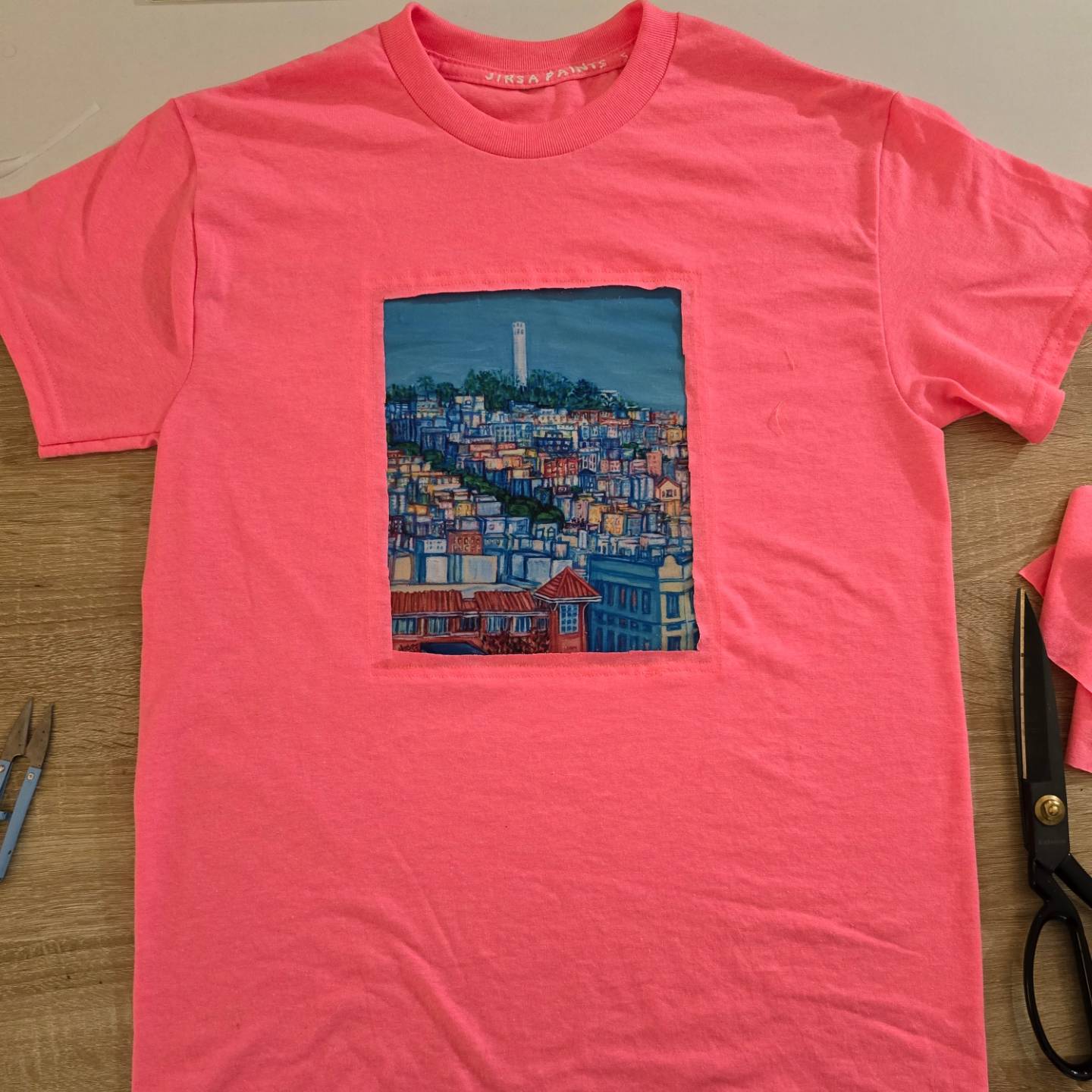 Coit Tower- Pink T-Shirt