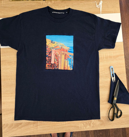 Bixby Bridge Navy T- Shirt