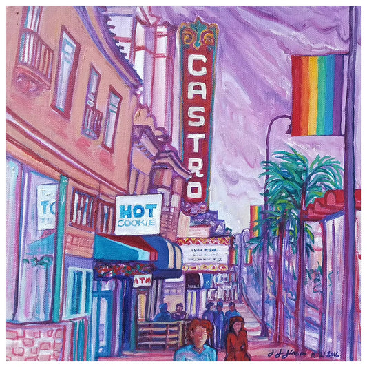 Purple Castro Day- Archival Print