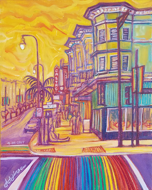 Rainbow Crosswalks II- Aluminum Print