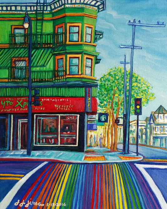 Rainbow Crosswalks- Aluminum Print