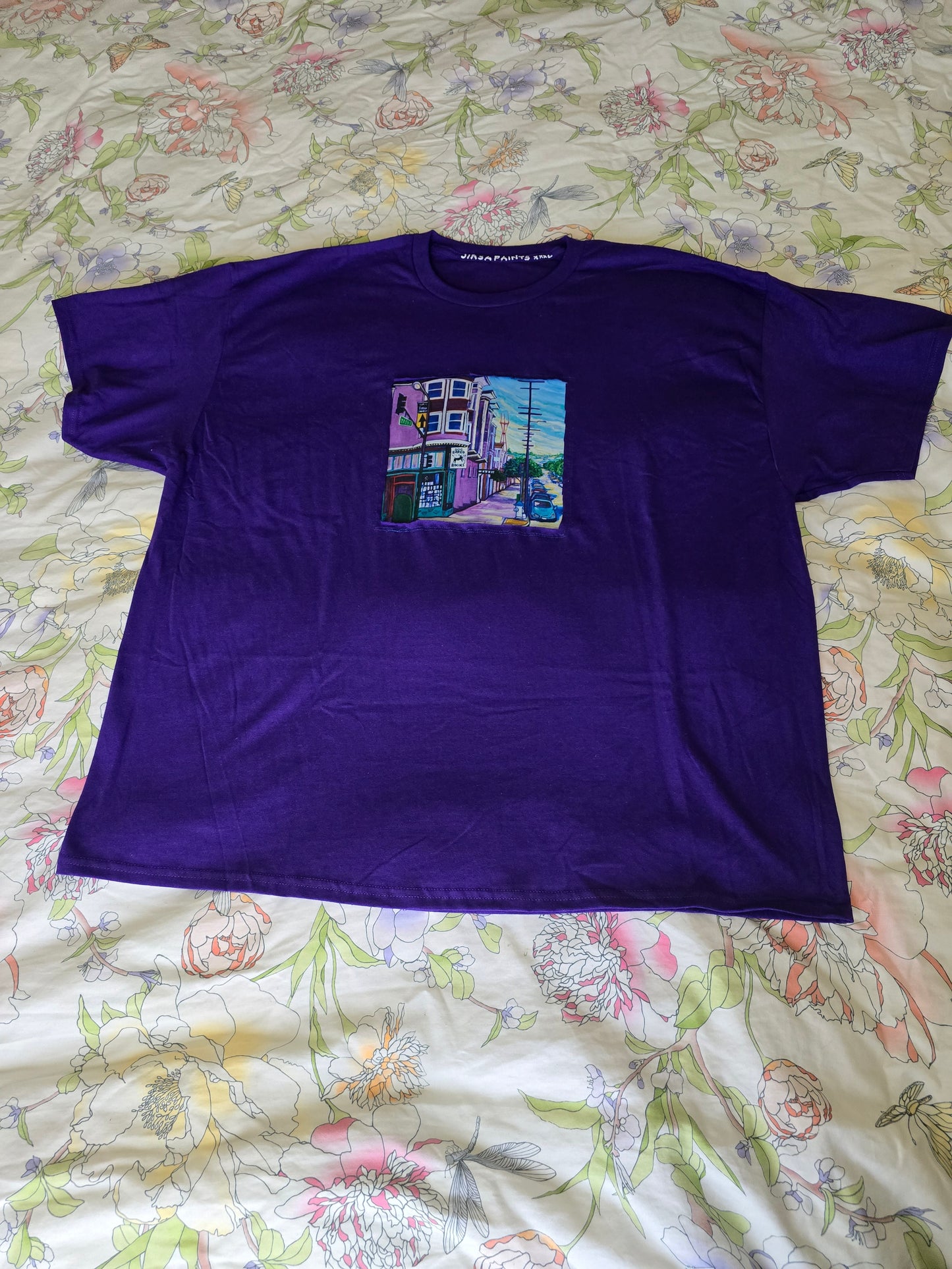 Dog Eared Books- Purple T-Shirt