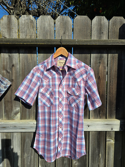 Red Tractor Day - Plaid Short-Sleeve