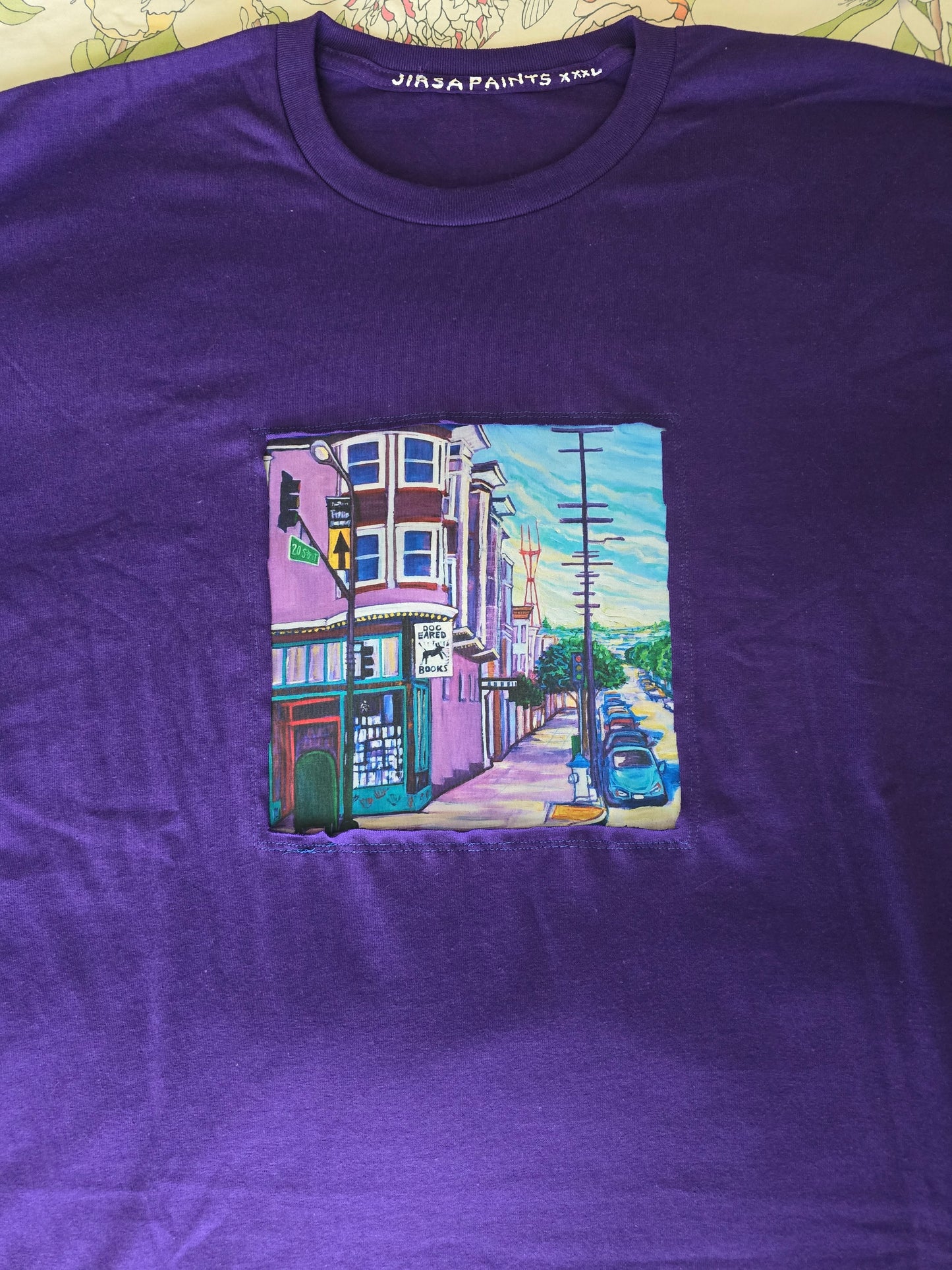 Dog Eared Books- Purple T-Shirt